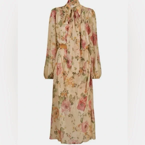 【Zimmermann】LUMINOSITY BILLOW DRESS ビロー ミディ Zimmermann | Dresses | Zimmermann Luminosity Billow Crepe